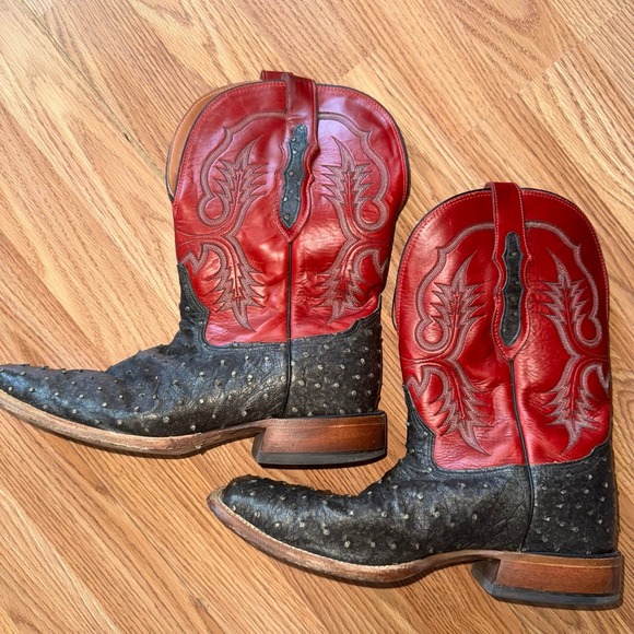 TONY LAMA MEN'S AUGUSTUS WESTERN BOOTS - BROAD SQUARE TOE 10.5 - Picture 1 of 12